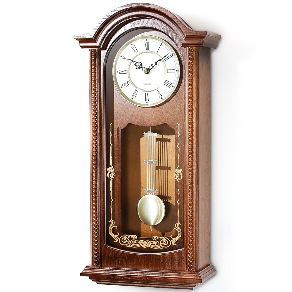 vintage an・an no.24 AYRELY® 26IN Grandfather Vintage Wall Clock with Pendulum